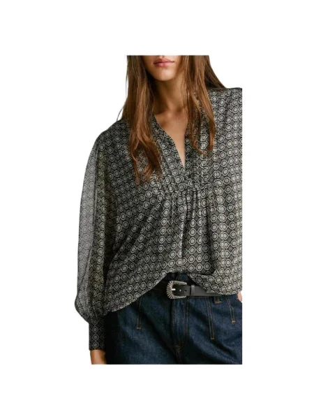 Denim ruha Pepe Jeans fekete