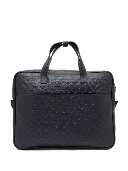 Geantă Emporio Armani din piele negru
