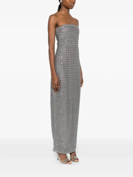 Rochie maxi Rotate Birger Christensen de costum gri