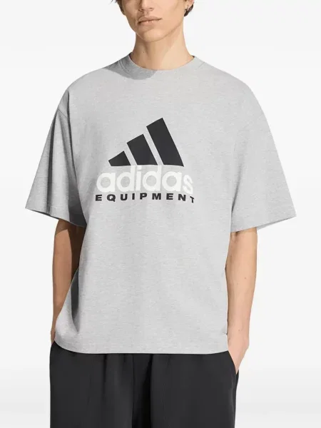 Tricou Adidas cu autograf gri