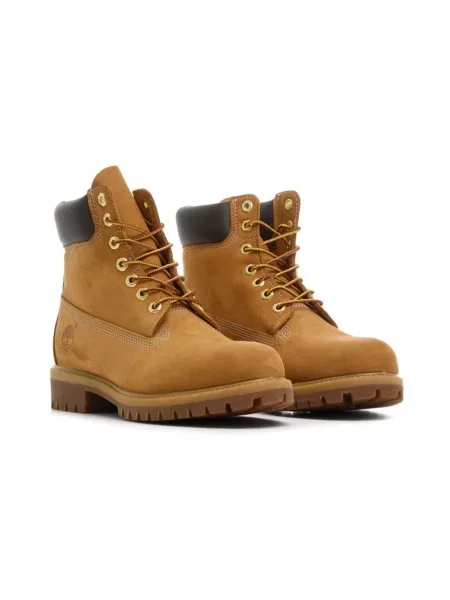 Botki Timberland wodoszczelne skórzane wiązane brązowe
