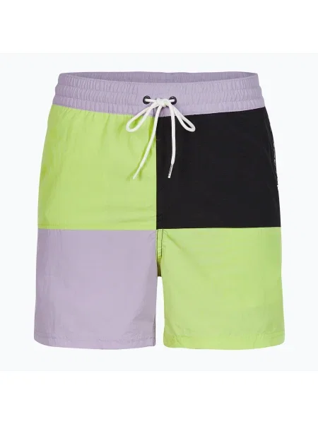 Olcsóbban. Férfi O'Neill Wilder Colorblock sunny lime színes blokkos úszónadrág. Méret: S