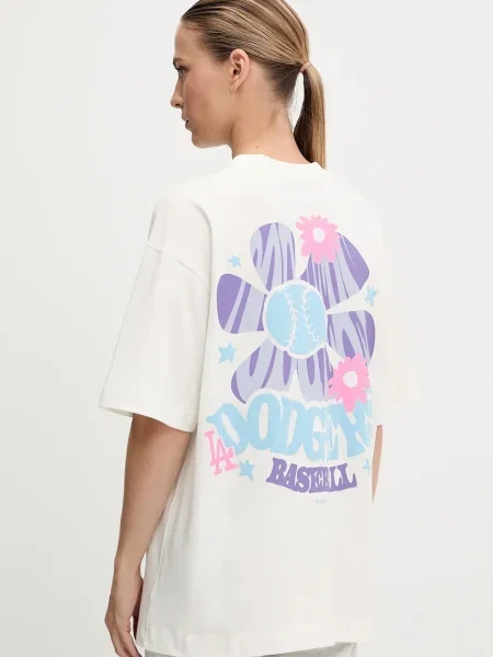 Тениска 47 brand MLB Los Angeles Dodgers дамска бяло