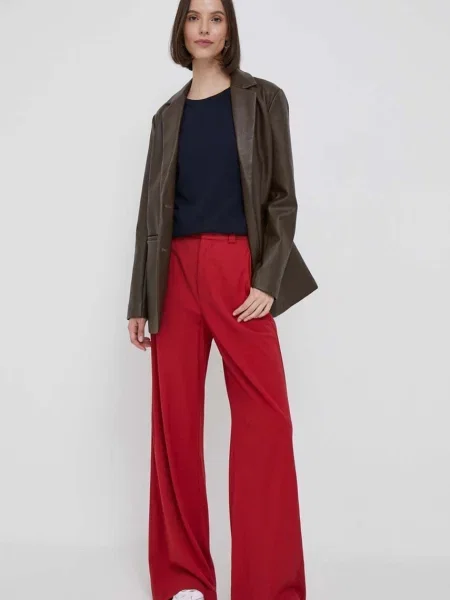 Pulover s primesjo volne United Colors of Benetton mornarsko modra