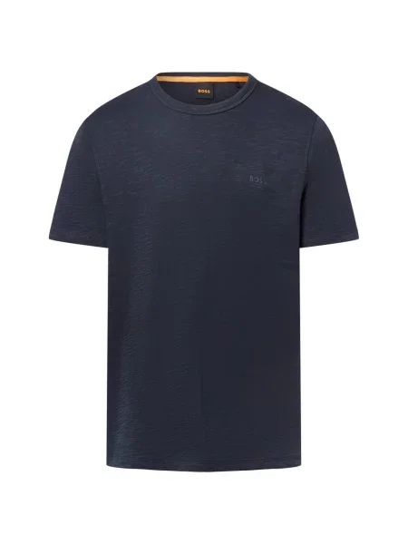 Damski t-shirt o kroju regular fit z czystej bawełny model TEGOOD' Boss Orange niebieska