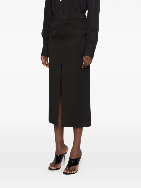 Fustă midi The Frankie Shop negru