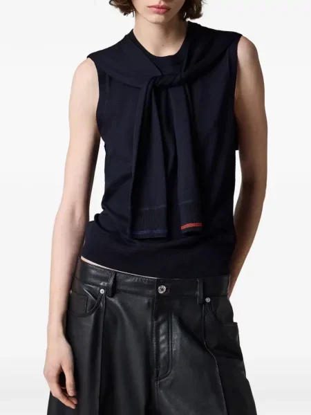 Vestă Paul Smith de lână albastru