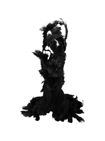 Rochie The Attico cu pene negru