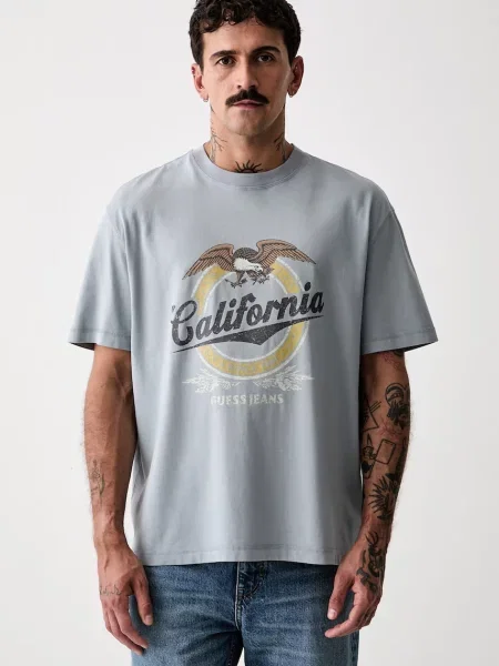 Guess Jeans T-shirt ανδρικό μπλε