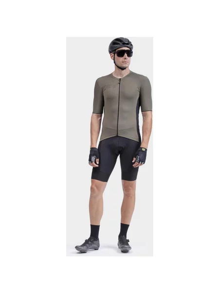 Koszulka z krótkim rekawem Alé Color Block Dark Olive Green S czarna