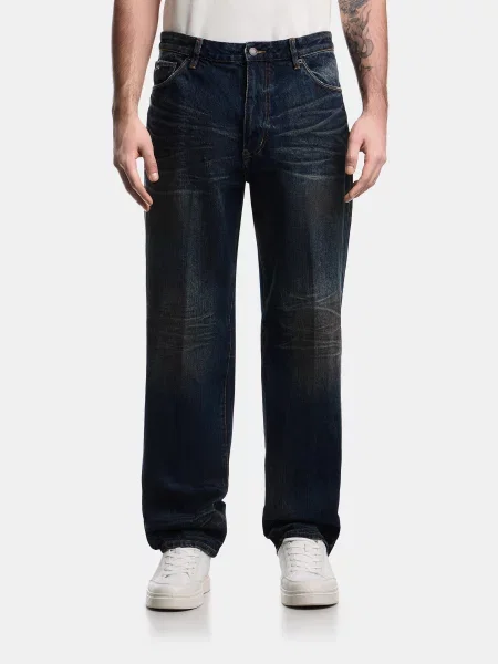 Широкі джинси Emporio Armani темно-синій сині