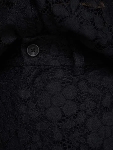 Pantaloni scurți Desigual cu model floral negru