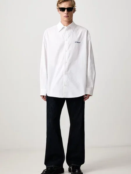 Off-White Bacco Arrow cămașă din pentru bărbați alb