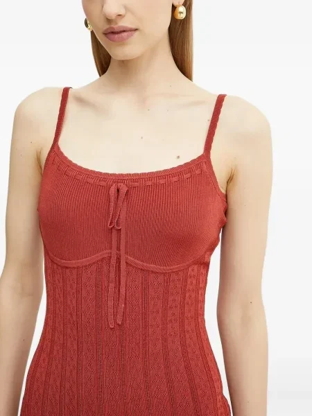 Rochie mini Guess tricotate portocaliu