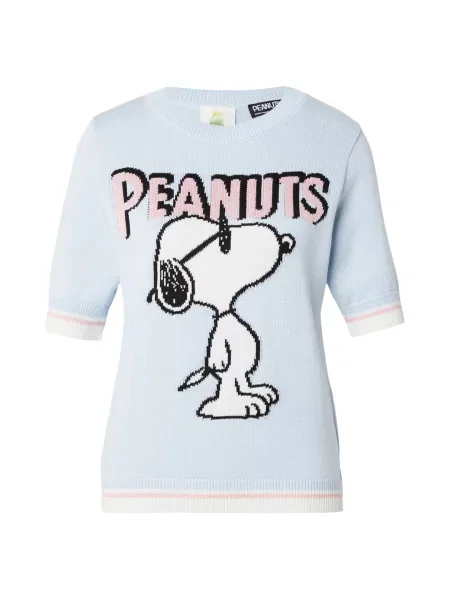 PRINCESS GOES HOLLYWOOD Sveter SNOOPY nebesky modrá / ružová / čierna biela
