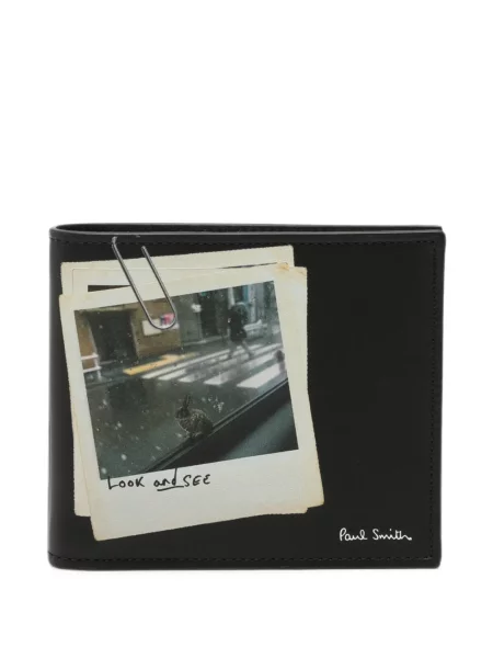 Portofel Paul Smith cu imagine negru