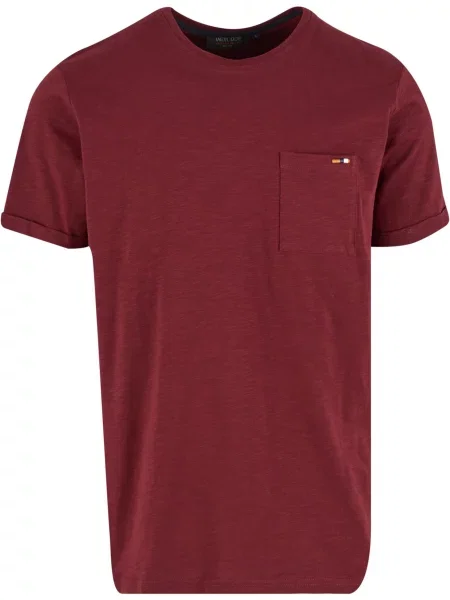 INDICODE JEANS Tricou Andorra roşu închis