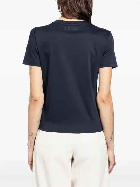 Tricou Max Mara cu decolteu rotund albastru