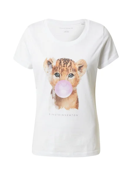 EINSTEIN & NEWTON Tricou / maro / negru / roz alb