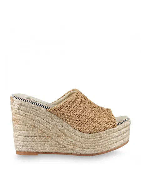 Sandały Espadrilles brązowe