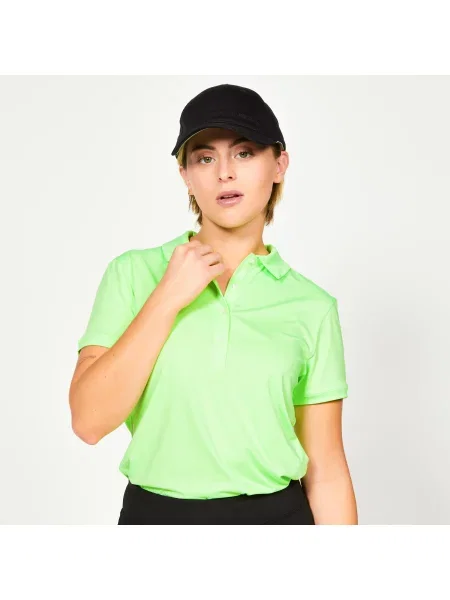 Koszulka polo do golfa z krótkim rękawem Inesis zielona