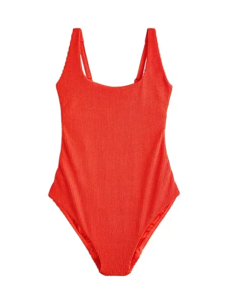 Next Costum de baie întreg orange roșu