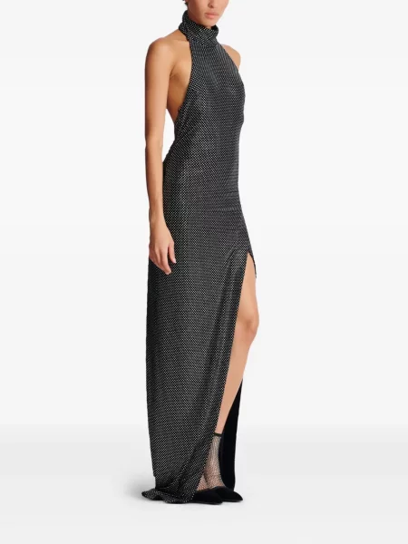 Rochie Balmain de catifea de costum negru