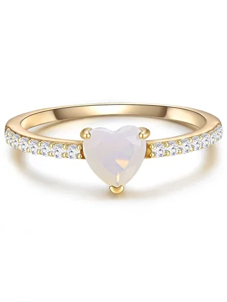 Glanzstücke München Prstan zlata / transparentna bela