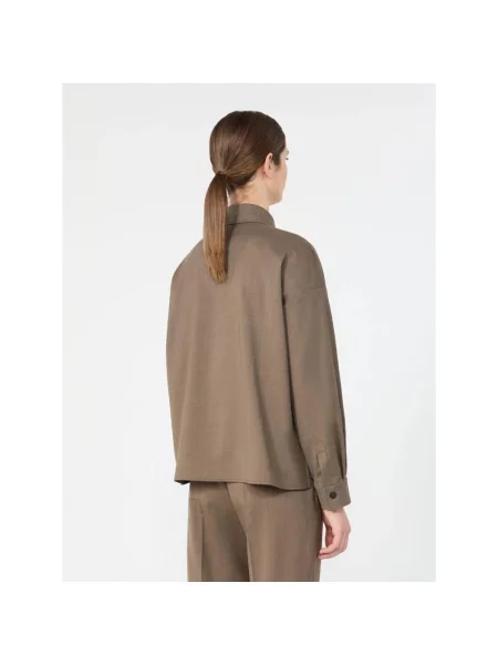 Kurtka koszulowa Weekend Max Mara brązowa