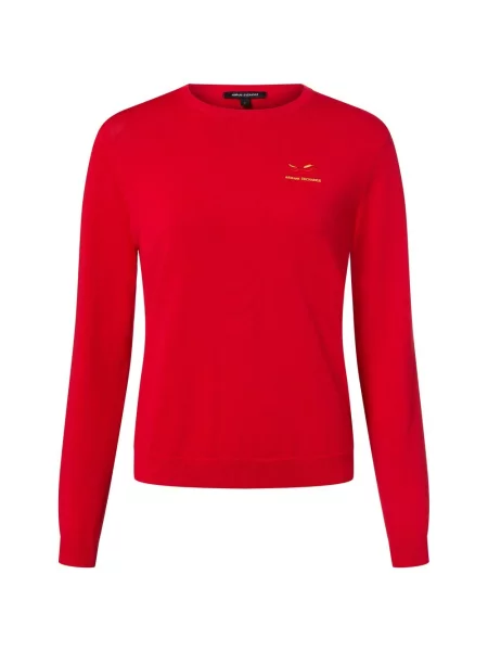 Armani Exchange Sweter z dzianiny Kobiety jednolity S czerwony