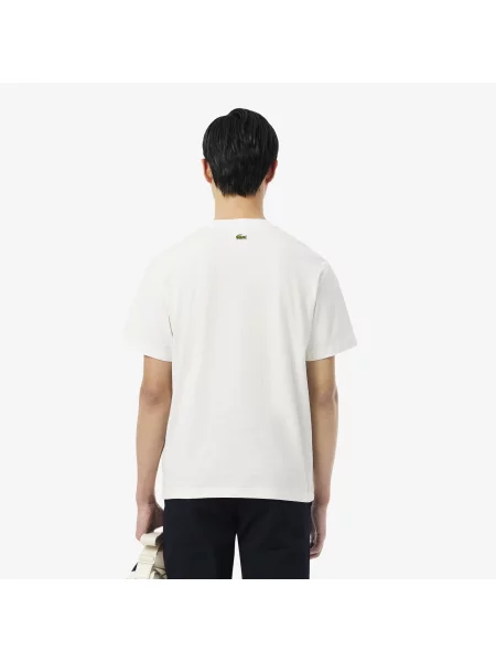 Lacoste T-Shirt Z Nadrukiem biały