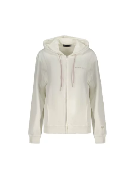 Bluza z kapturem North Sails z kapturem z nadrukiem biała