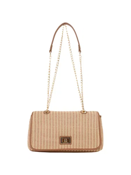 Valentino Bags crossbody kabelka dámska pletená SELENE hnedá