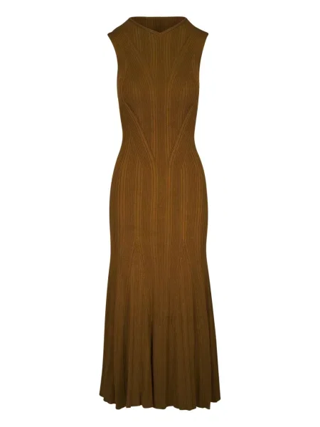 Rochie Adam Lippes fără mâneci maro