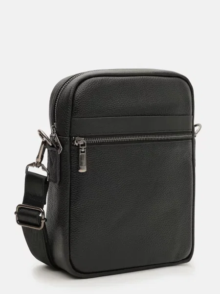 Borsa Leather Мессенджер Шкіра чорний