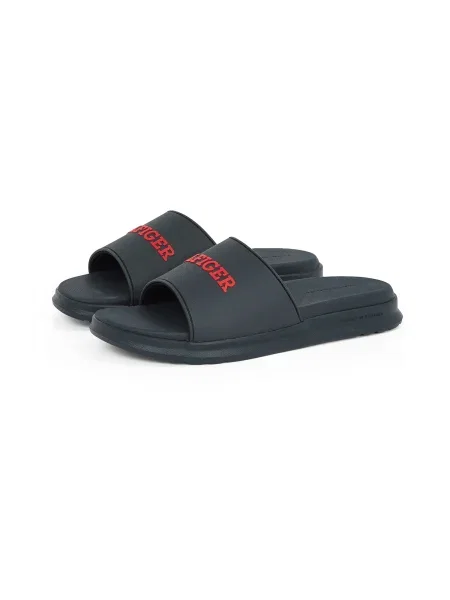 Pánske šľapky Tommy Hilfiger Dual Density Pool Slide desert sky červená