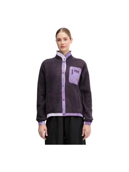 Kurtka Helly Hansen zapinana na zatrzaski fioletowa