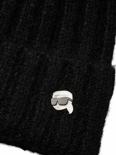 Căciulă Karl Lagerfeld tricotate negru