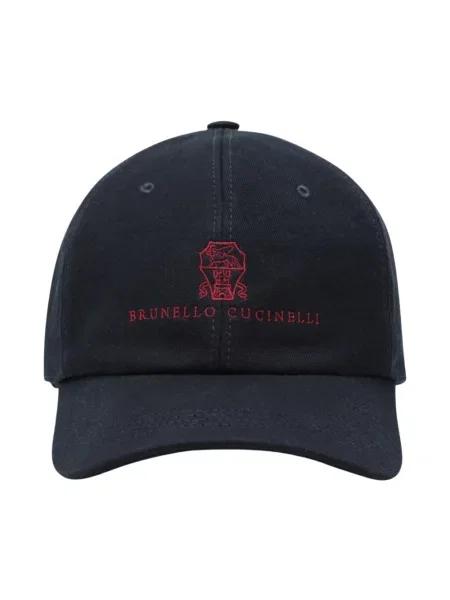 Czapka z daszkiem Brunello Cucinelli niebieska