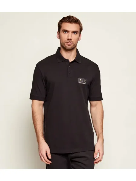 Armani Exchange Polo | regular fit negru