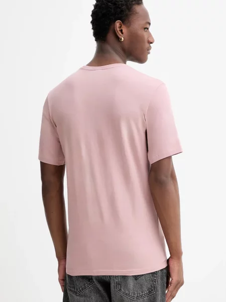 Tričko G-Star Slim base s potiskem růžová