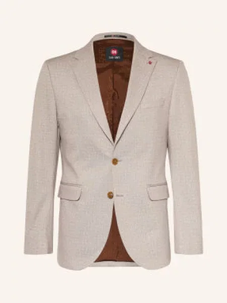 Cg Club Of Gents Oblekové Sako Cg Colvin Slim Fit Z Džerseju 22 beige béžové