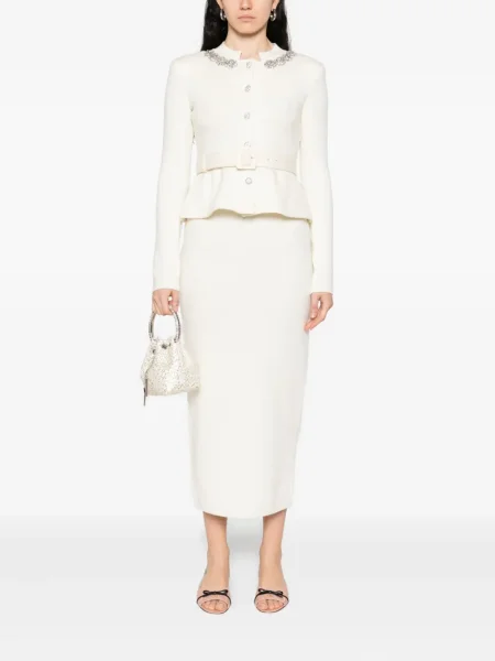 Rochie Self-portrait de costum alb