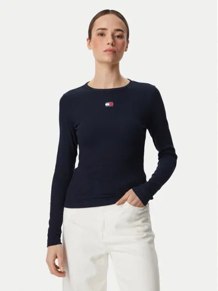 Τζιν πουκάμισο Tommy Jeans μπλε