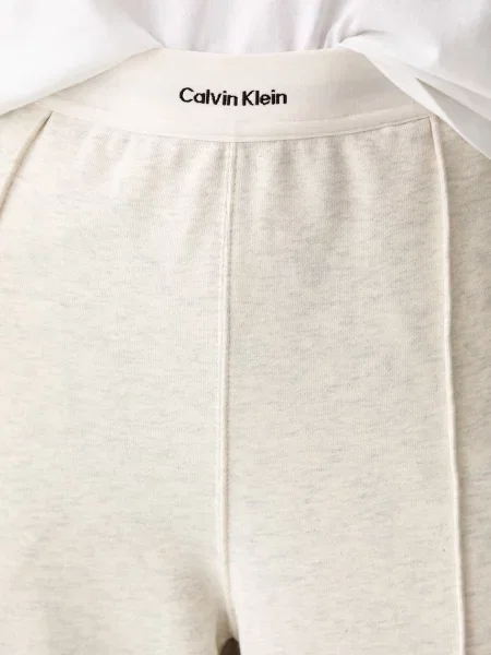 Calvin Klein Jeans спортен панталон дамски от бежово