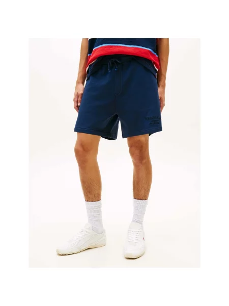 Pantaloni Tommy Jeans albastru