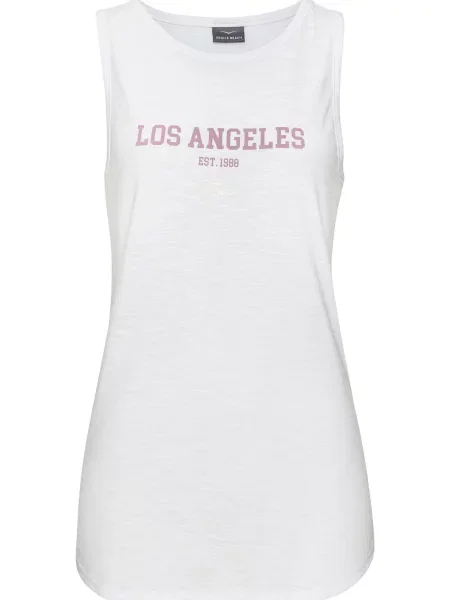 VENICE BEACH Top roz alb