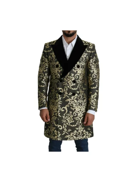 Długi płaszcz Dolce And Gabbana czarny