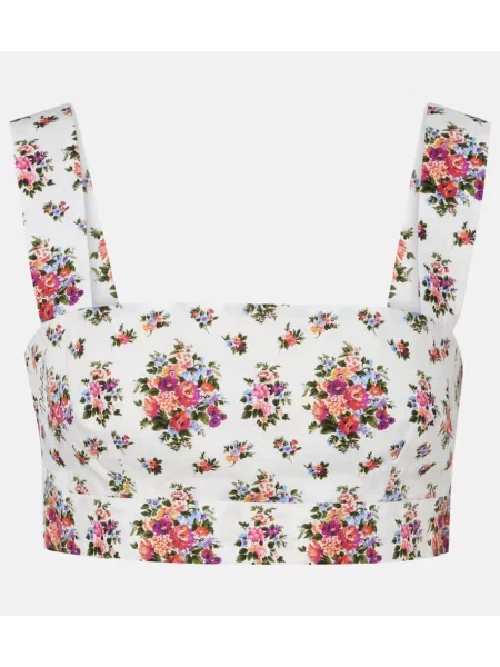 Top Dolce&gabbana cu model floral alb