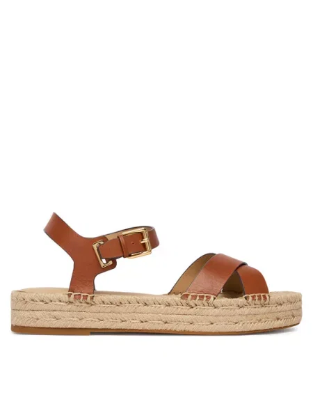 LAUREN RALPH LAUREN Espadrile rjava